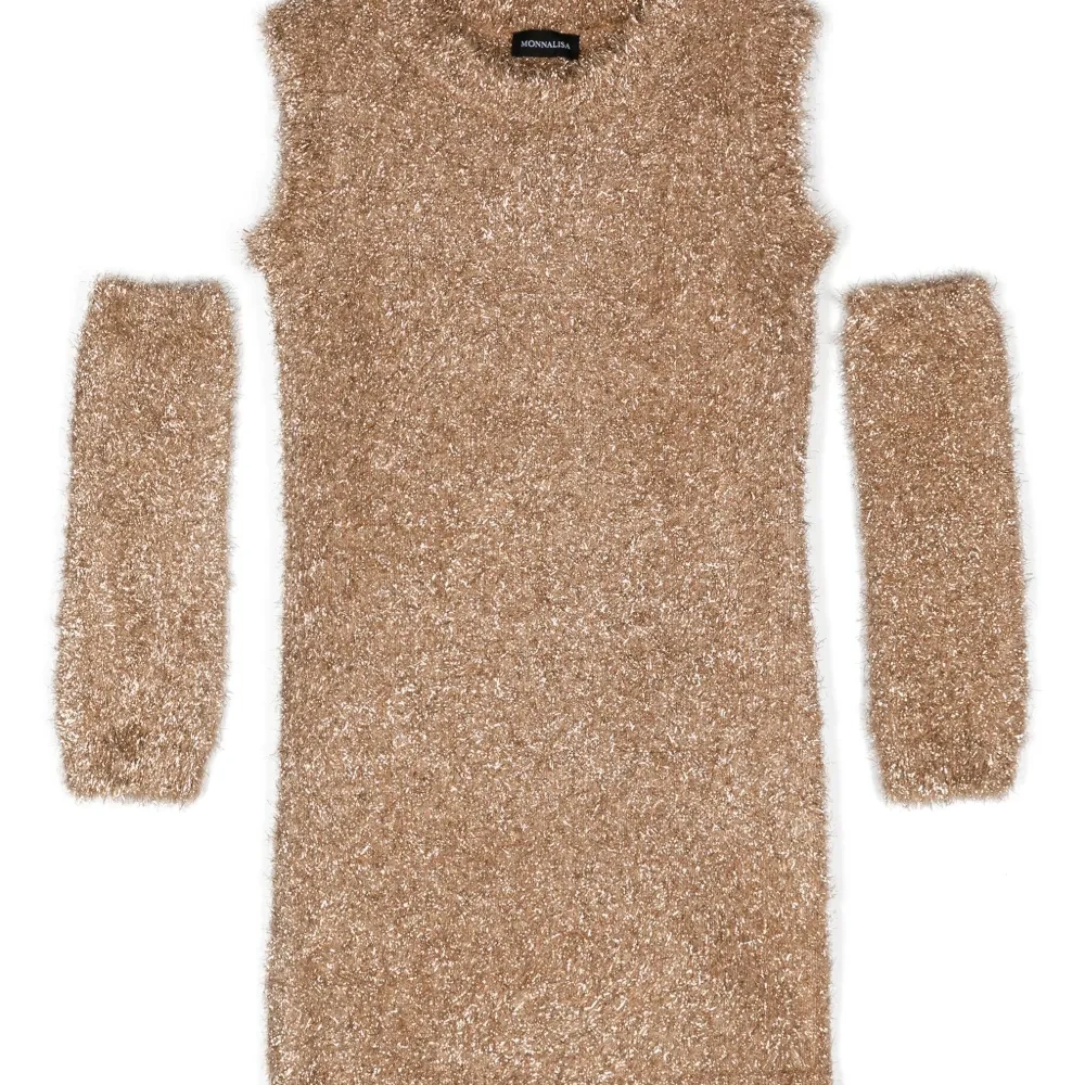 Платье мини с искусственным мехом Платье мини с искусственным мехом