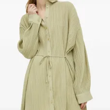 Плиссированный топ с завязками