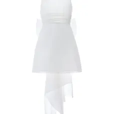 Атласное платье Isabel с бантом