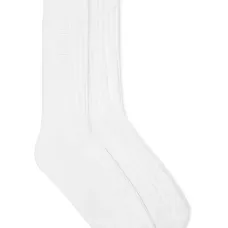 Носки в рубчик с вышитым логотипом