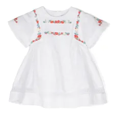 Платье с цветочной вышивкой