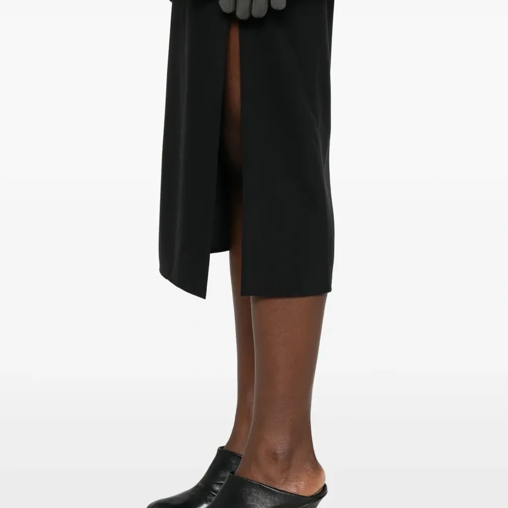 Шерстяная юбка с разрезом