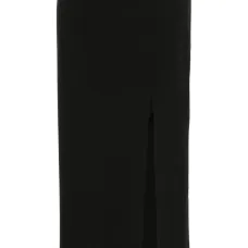 Шерстяная юбка с разрезом