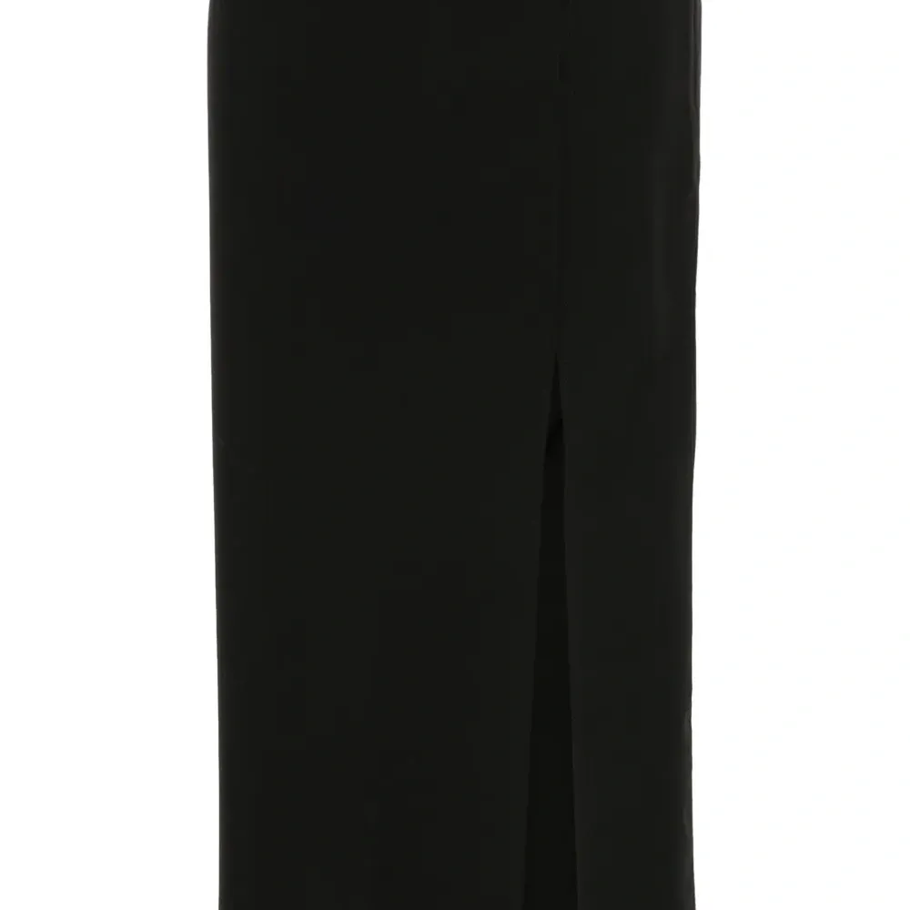 Шерстяная юбка с разрезом