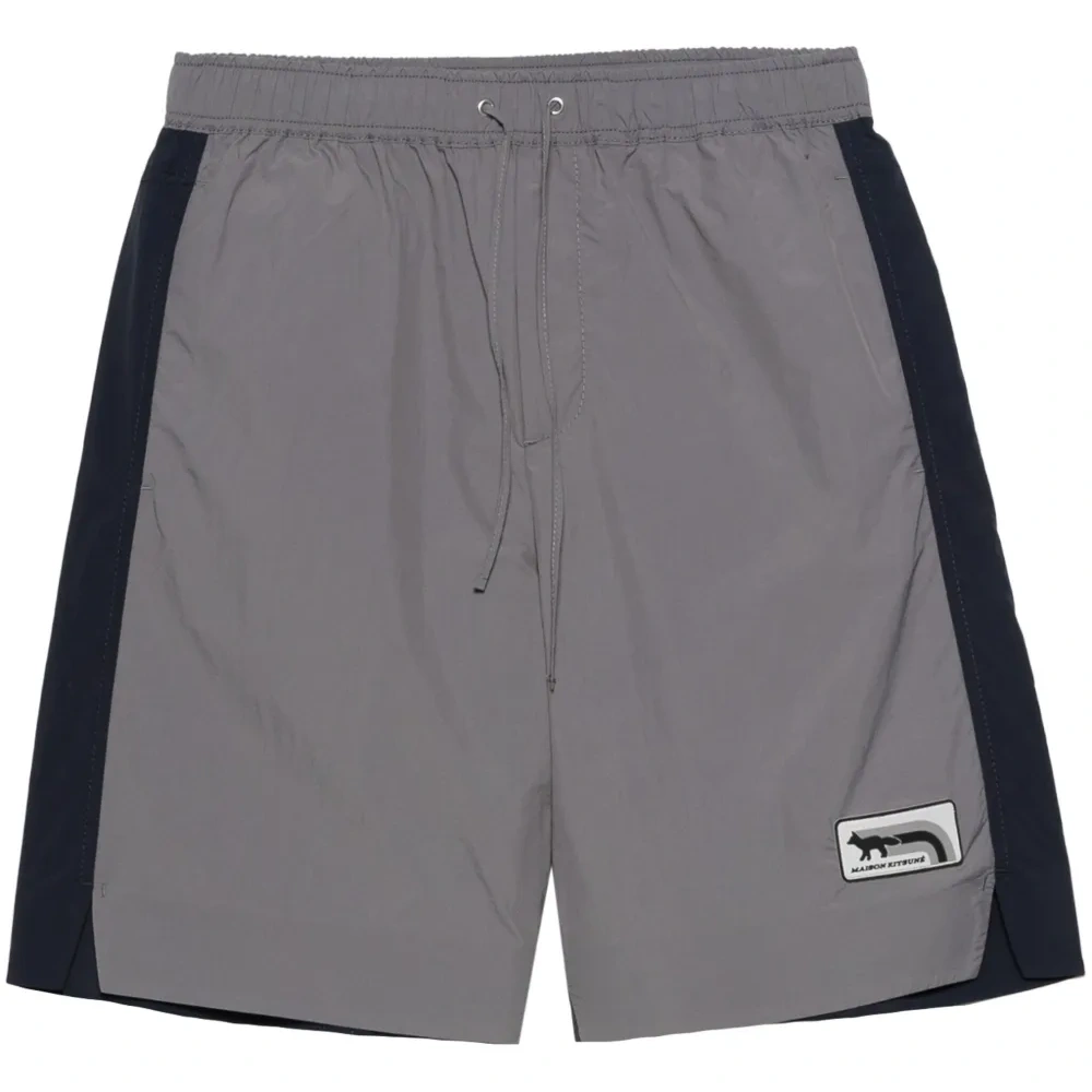 Спортивные шорты в стиле колор-блок