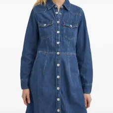 Джинсовое платье Otto Western на пуговицах