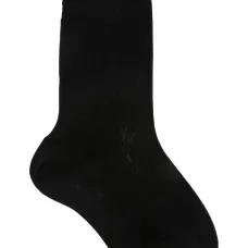 Шелковые носки в рубчик Шелковые носки в рубчик