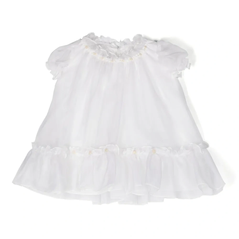 Шелковое платье с цветочной вышивкой