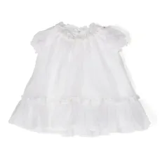 Шелковое платье с цветочной вышивкой