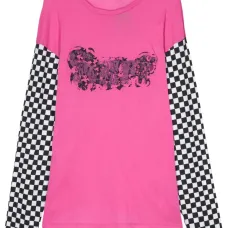 Футболка с эффектом потертости