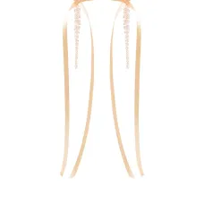 Серьги-подвески с бантами