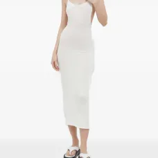 Платье миди с открытой спиной