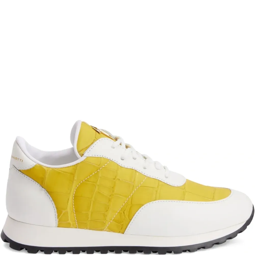 Кроссовки Jimi с тиснением под кожу крокодила