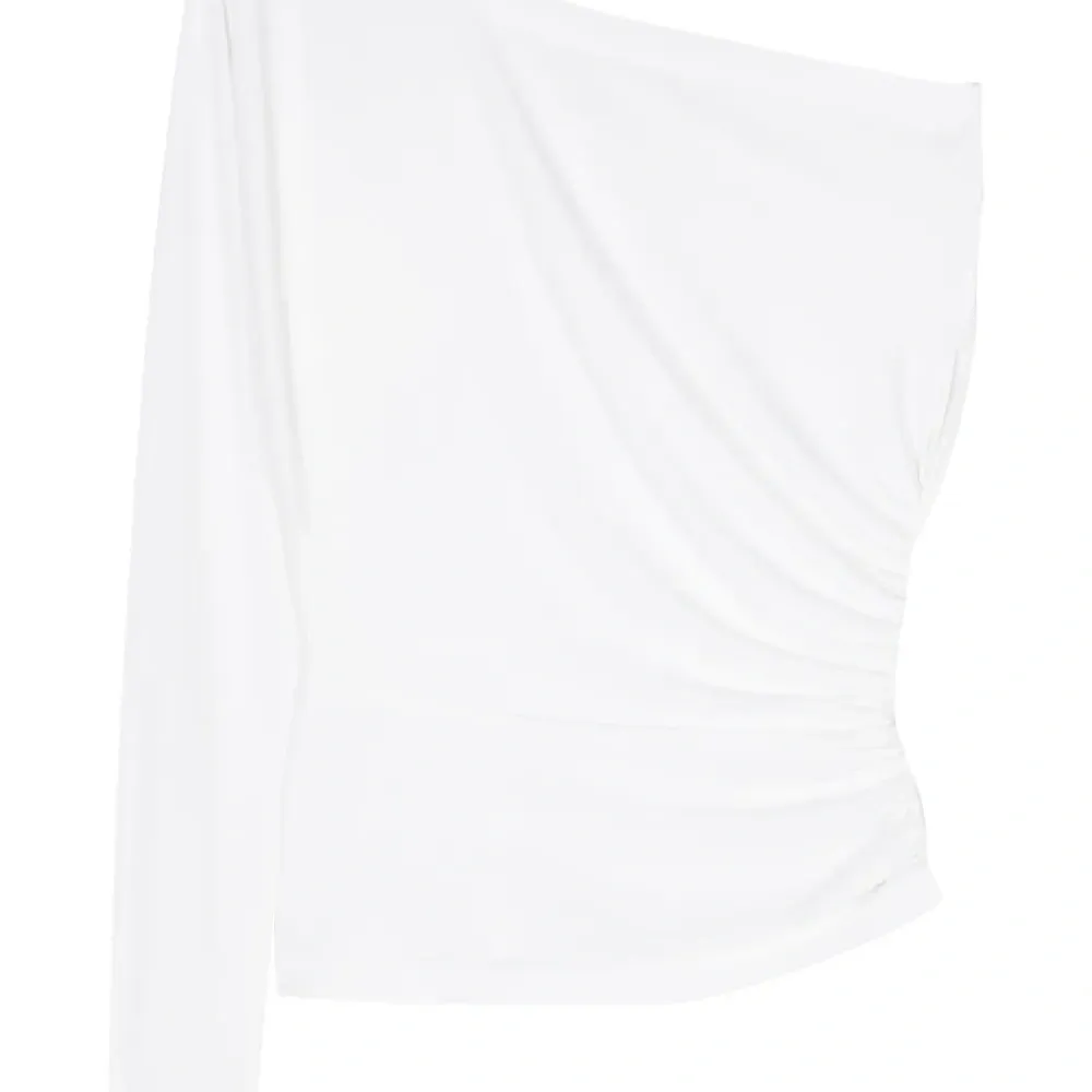 Топ на одно плечо со сборками