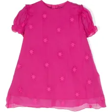 Шелковое платье с вышивкой