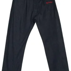 Джинсы с вышитым логотипом