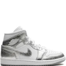 Кроссовки Air Jordan 1 Mid SE Metallic Silver