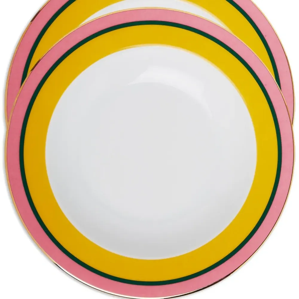 Набор из двух суповых тарелок Rainbow
