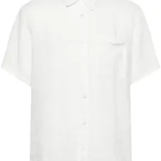 Льняная рубашка с нагрудным карманом