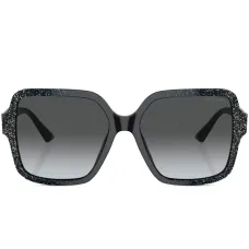 Солнцезащитные очки в квадратной оправе с блестками