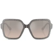 Солнцезащитные очки в квадратной оправе с блестками