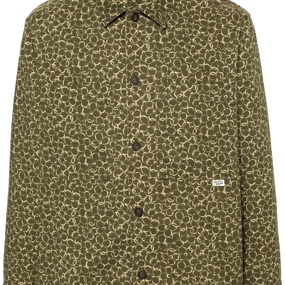 Куртка-рубашка с цветочным принтом