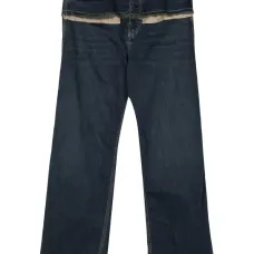 Прямые джинсы средней посадки