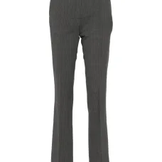 Брюки строгого кроя в тонкую полоску