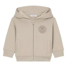 Худи на молнии с вышитым логотипом