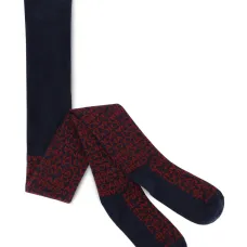 Колготки с жаккардовым логотипом