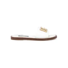 Лакированные шлепанцы с логотипом DG Лакированные шлепанцы с логотипом DG