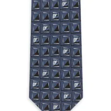 Шелковый галстук с жаккардовым логотипом Шелковый галстук с жаккардовым логотипом