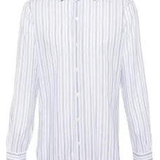 Полупрозрачная рубашка в полоску