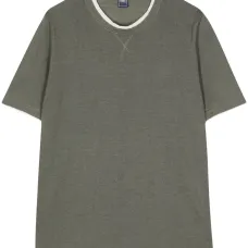 Трикотажный топ с круглым вырезом