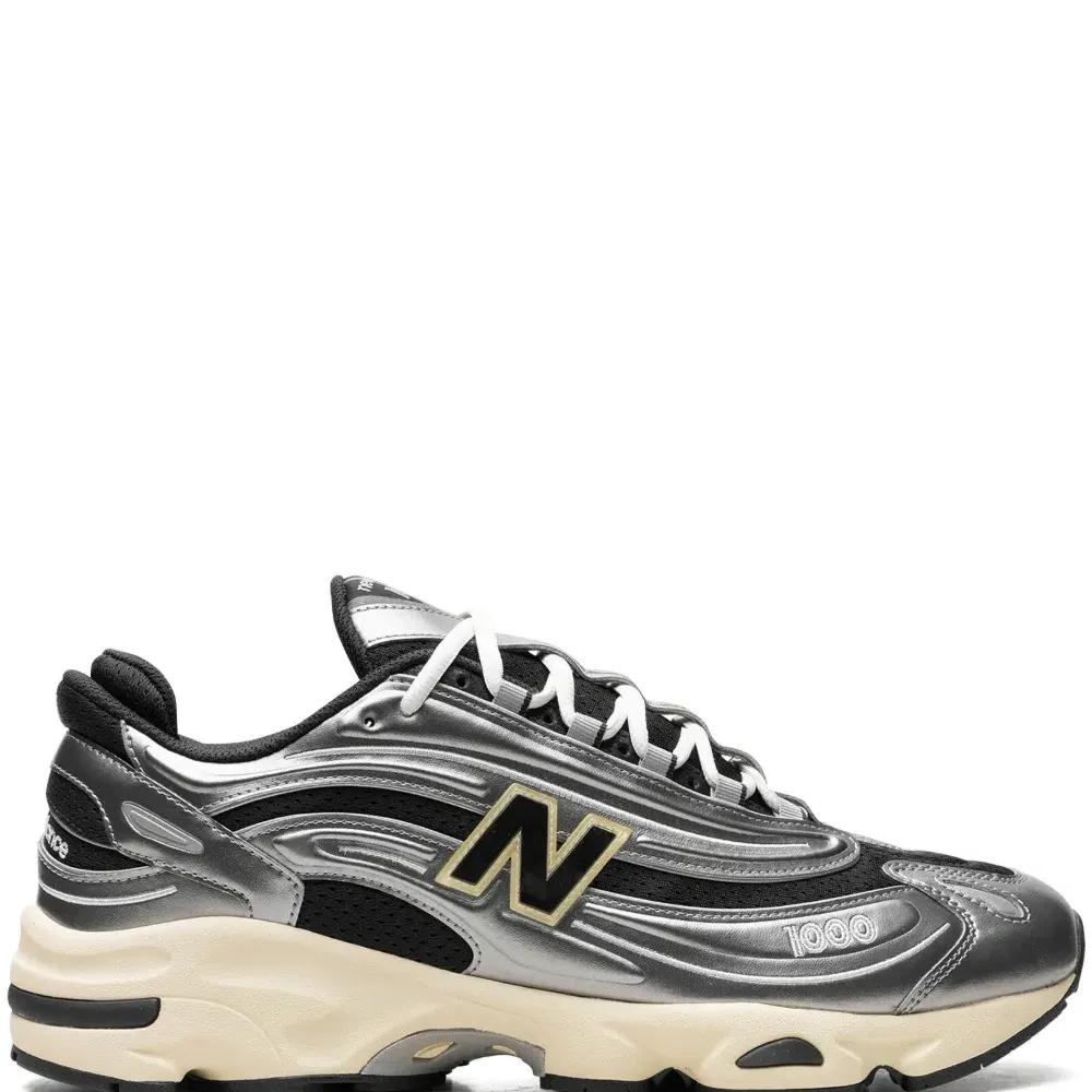 Кроссовки 1000 с эффектом металлик