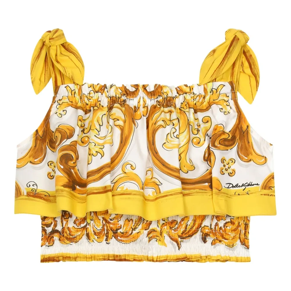 Блузка с принтом Majolica