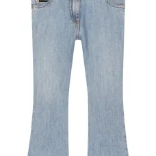 Укороченные джинсы с заниженной талией