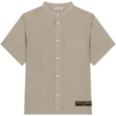 Льняная рубашка с логотипом Льняная рубашка с логотипом