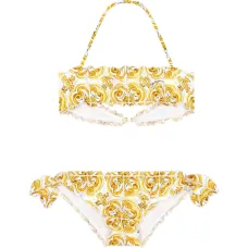 Бикини с оборками и принтом Majolica