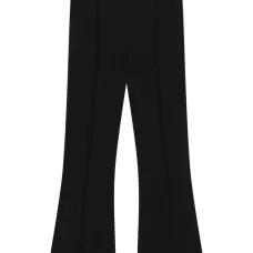 Расклешенные брюки с вышитым логотипом