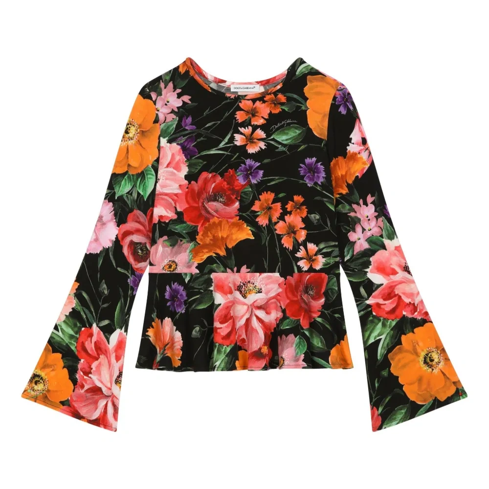 Футболка с цветочным принтом