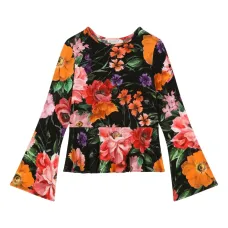 Футболка с цветочным принтом