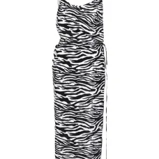 Пляжное платье с зебровым принтом