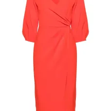 Платье миди со сборками