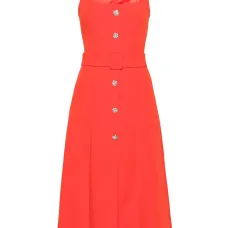 Платье миди с поясом