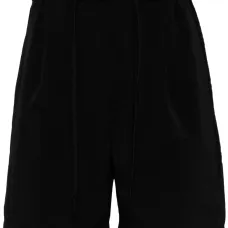 Бархатные шорты с логотипом