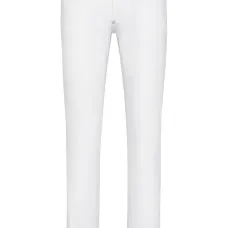 Прямые джинсы с аппликацией