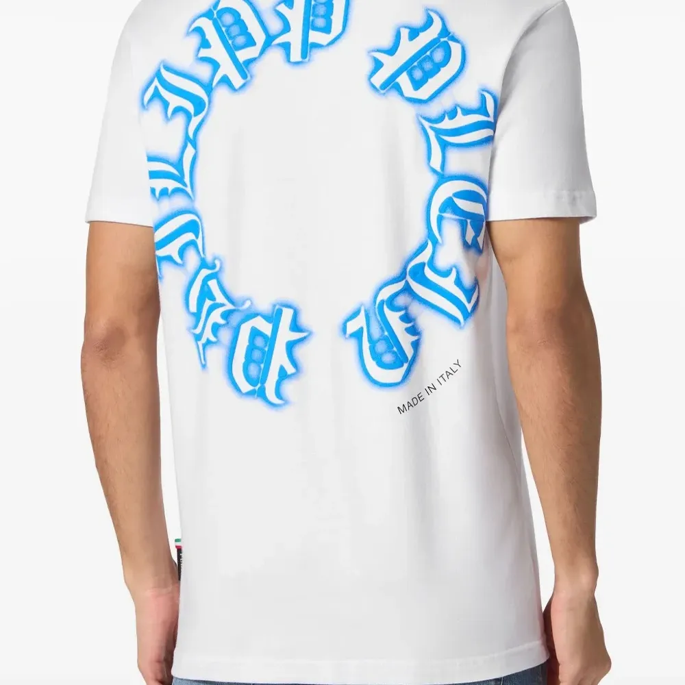 Футболка с V-образным вырезом и принтом Gothic Plein