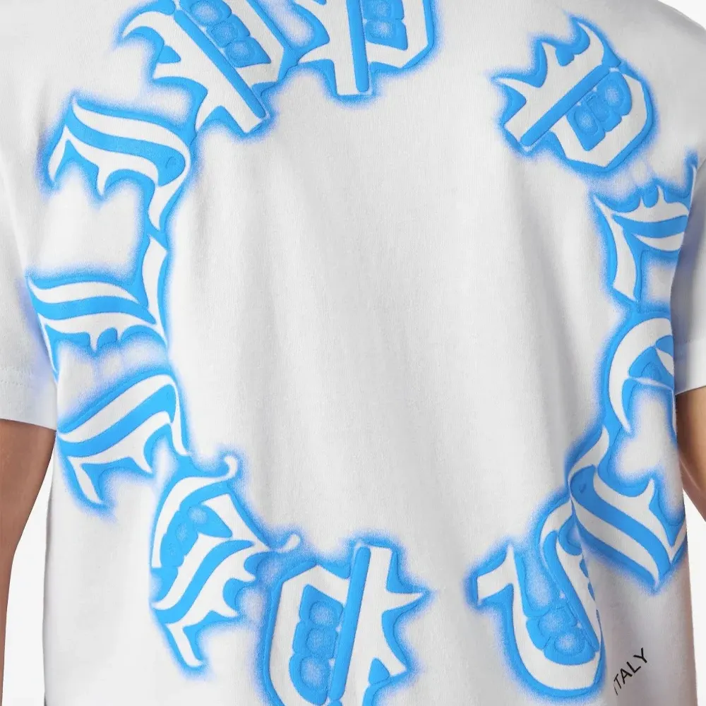 Футболка с V-образным вырезом и принтом Gothic Plein