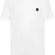 Футболка с V-образным вырезом и принтом Gothic Plein